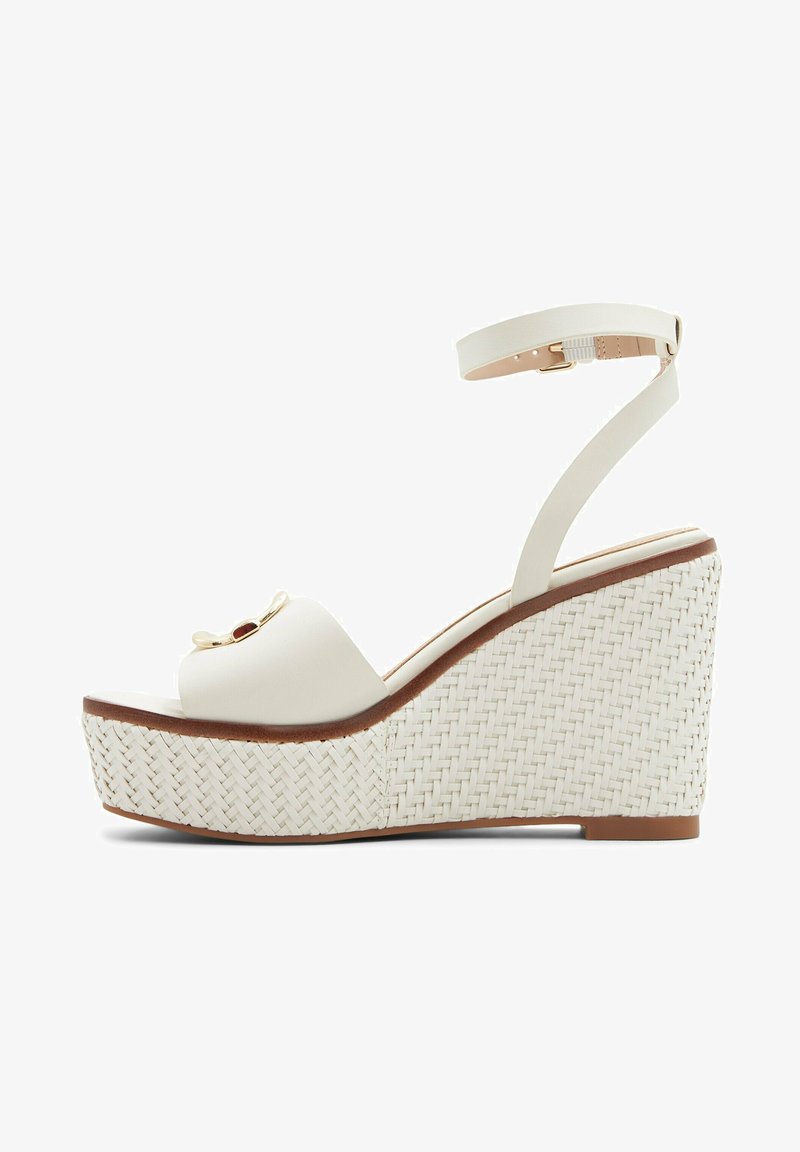 ALDO TWO-PIECE CARRABRIRIA - Sandalen met sleehak - open white