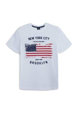 T-shirt con stampa - bianco ottico