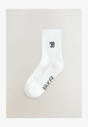 Baker by Ted Baker, EMBROIDERED LOGO 2 PACK - Calze - black white