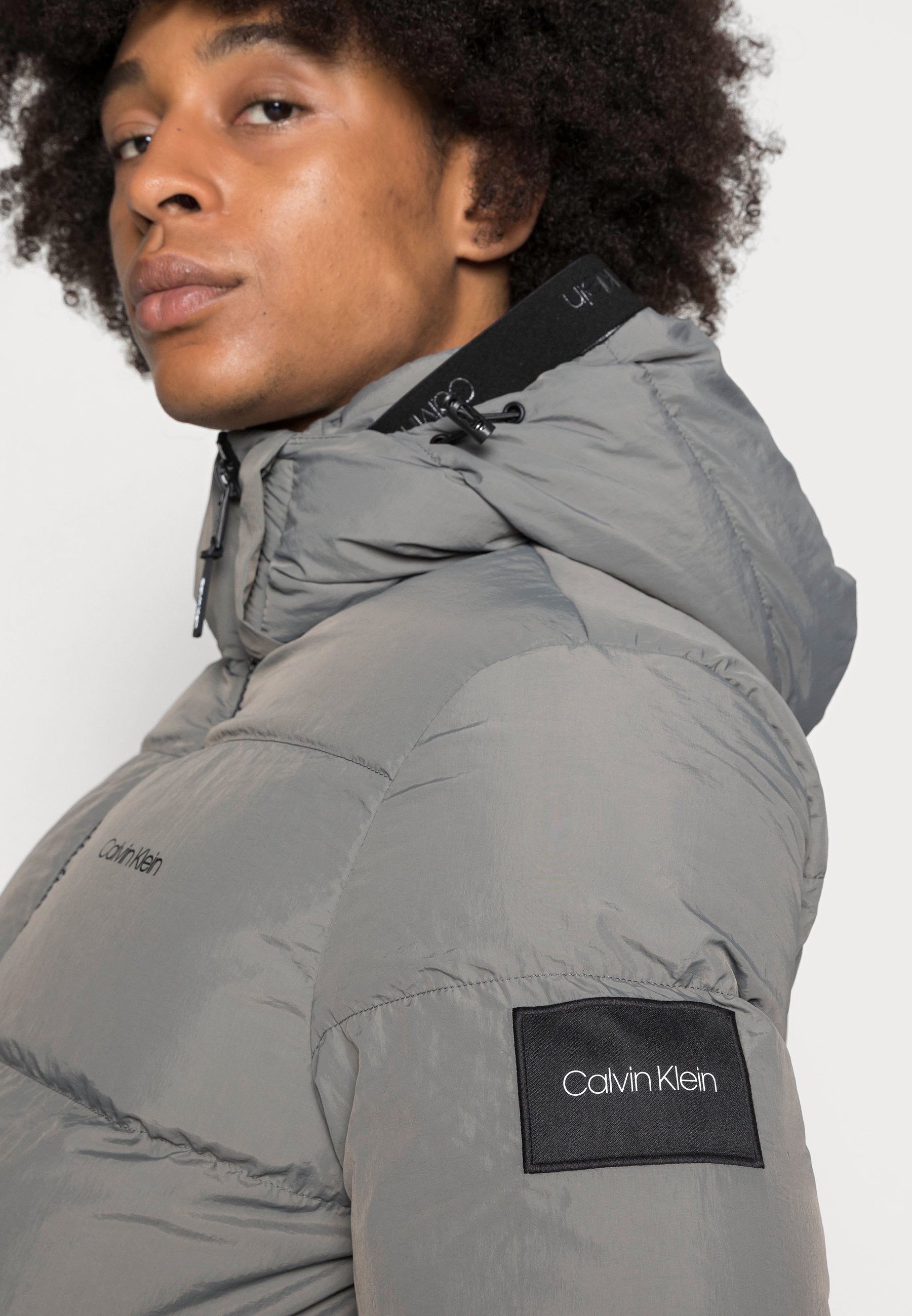 pewter puffer jacket