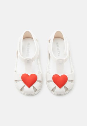 Mini Melissa HIP HEART - Sandales - white/red
