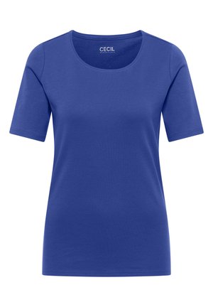 Cecil, BASIC T-SHIRT MIT RUNDHALS IN UNIFARBE - T-shirt basique - deep river blue