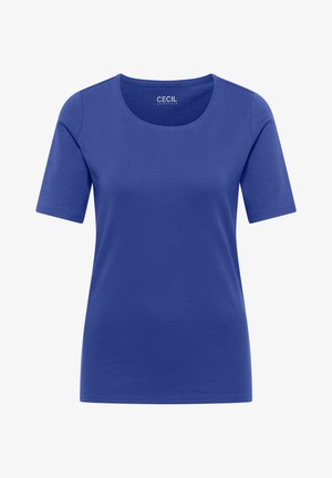 Cecil, BASIC T-SHIRT MIT RUNDHALS IN UNIFARBE - T-shirt basique - deep river blue