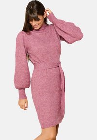 LolaLiza CABLE KNIT  WITH RIBBON - Abito in maglia - violet mel