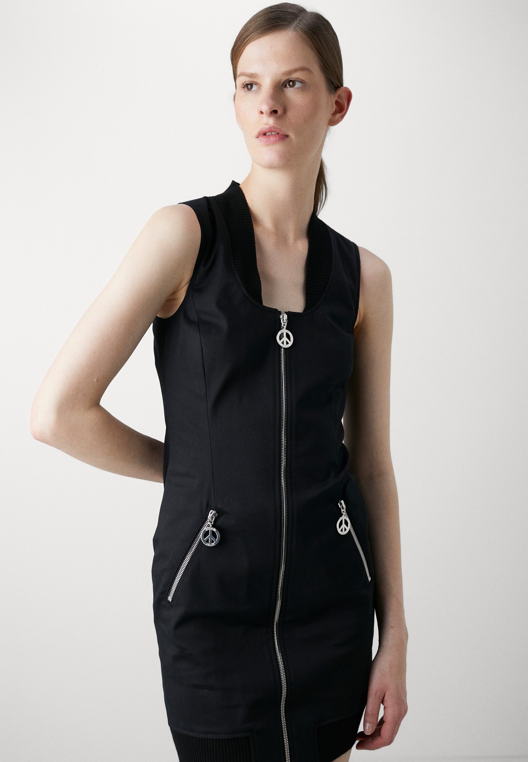 MOSCHINO JEANS DRESS - Shift dress - black - Zalando.co.uk