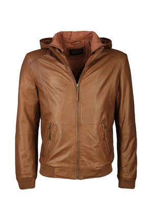 Leren jas - cognac