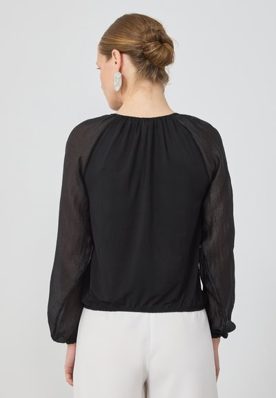 Object collectors item – Objlucie L/S RE O-NECK TOP – Casual tops – Black