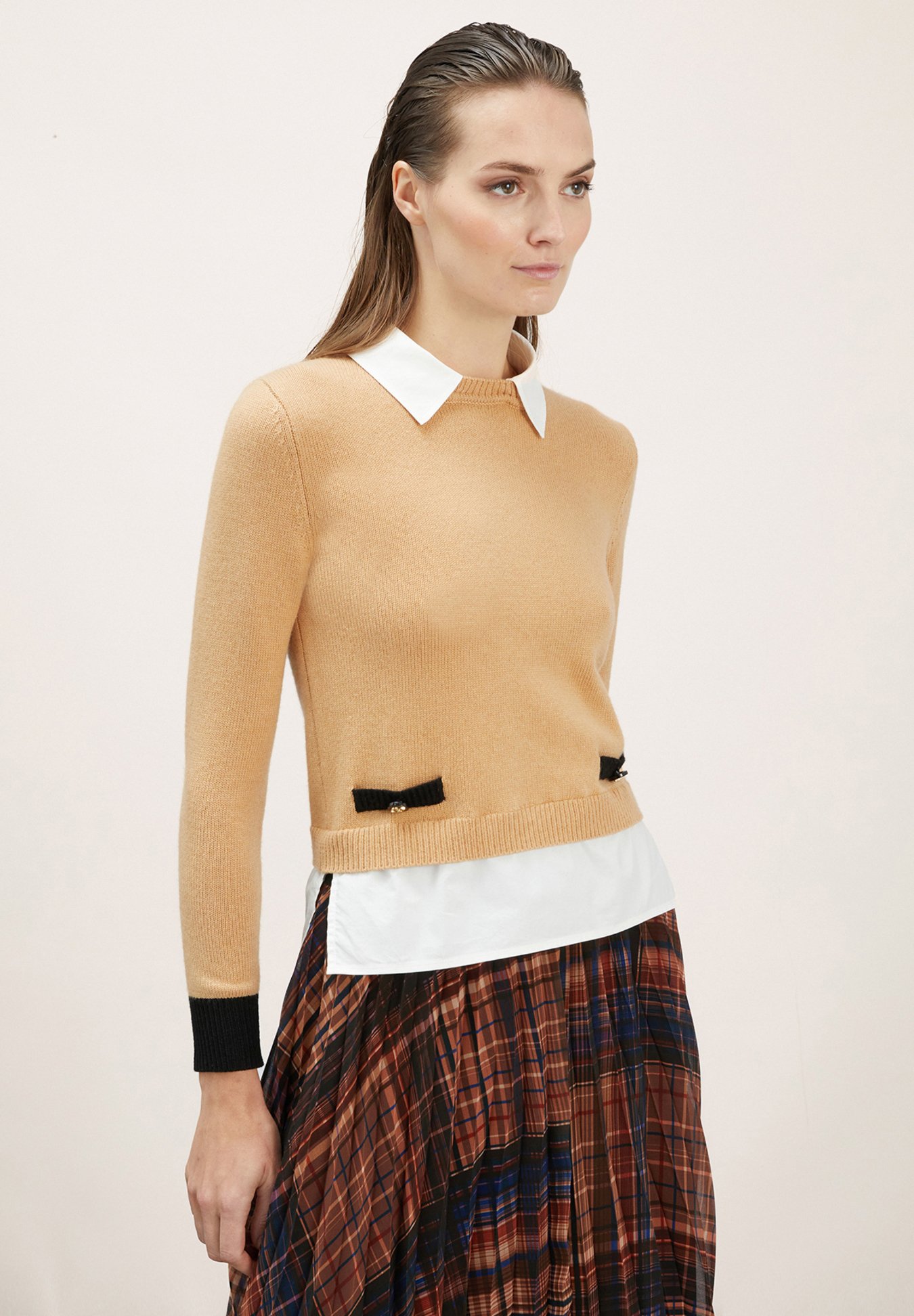 Motivi CON COLLETTO CAMICIA Pullover beige