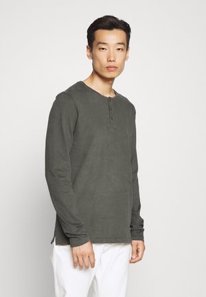 VINTON TEE - Langærmet T-shirt - dark grey