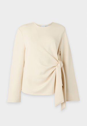 VILA, VITELANA O NECK - Μπλούζα με μακριά μανίκια - birch