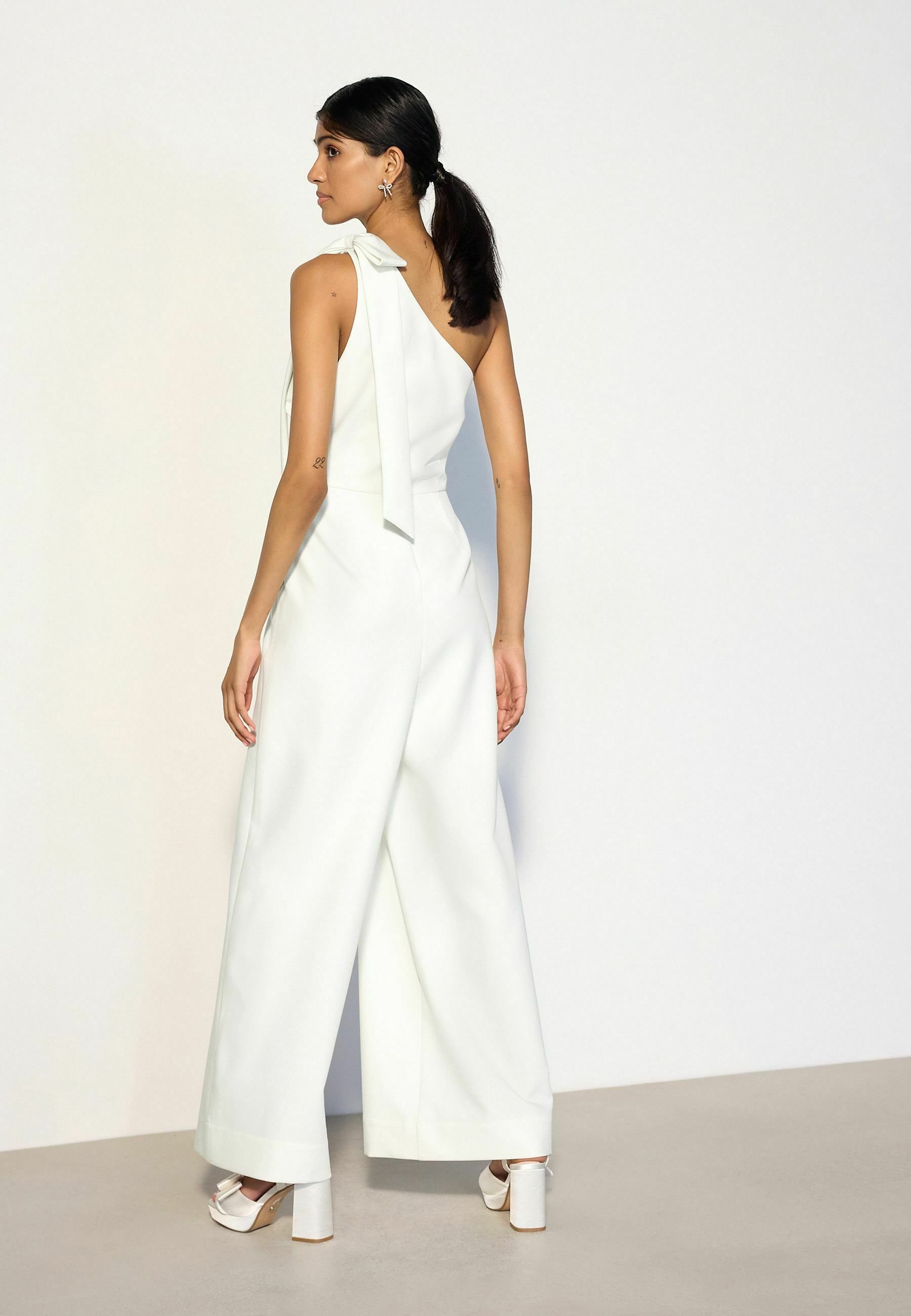 Next REGULAR FIT - BOW SHOULDER WIDE LEG OCCASION JUMPSUIT