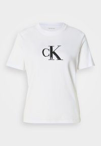 SEQUIN GRAPHIC TEE - Print T-shirt - brilliant white