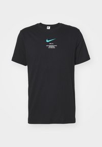 TEE - Print T-shirt - black/dusty cactus