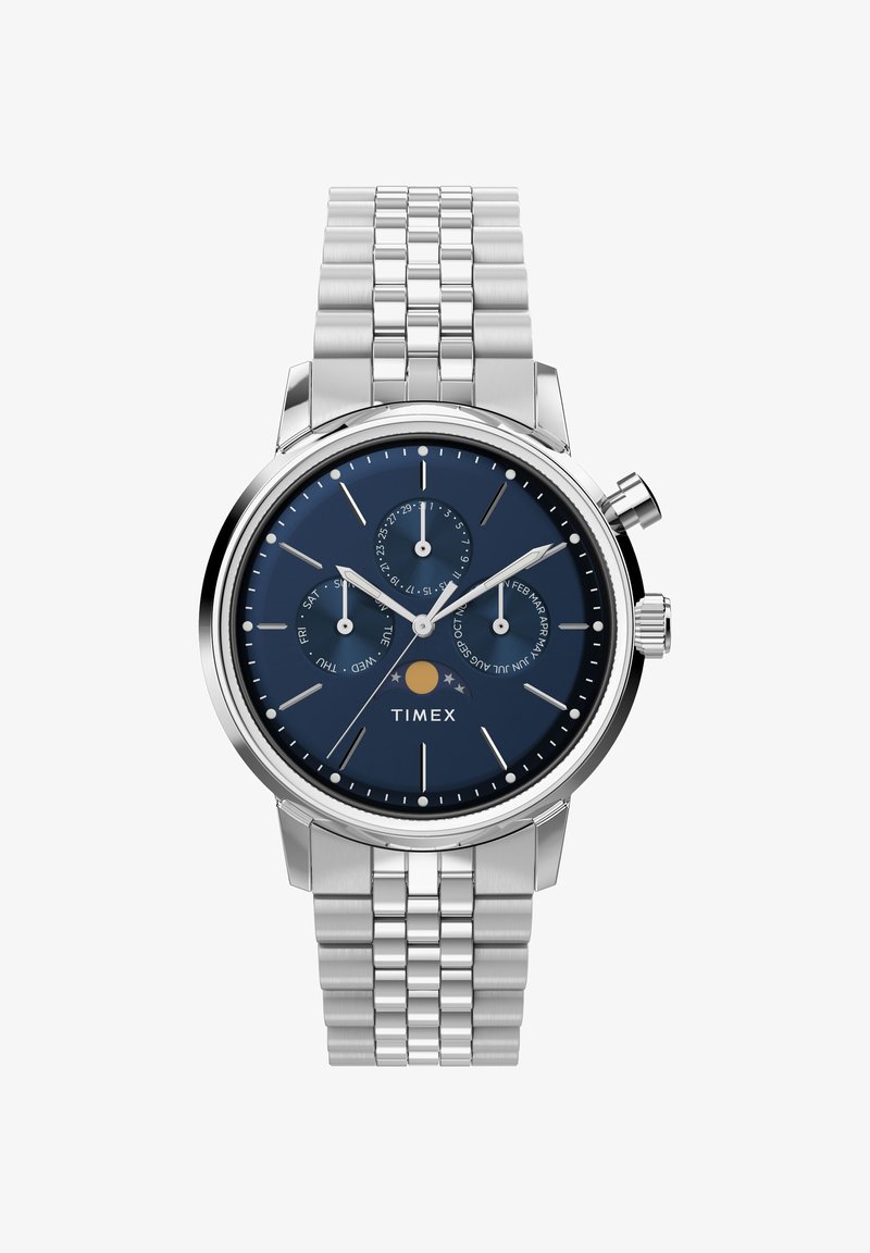 Timex MARLIN MOON PHASE - Chronografické hodinky - stainless steel