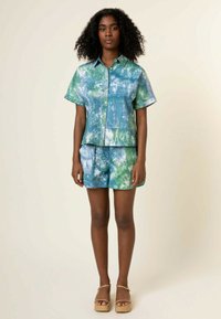 FRNCH CHERYN - Hemdbluse - green / light blue