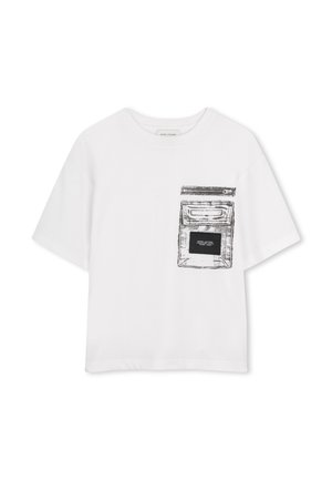 MET KORTE MOUWEN - T-shirt imprimé - blanc