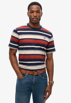 Superdry & Co RELAXED FIT - T-shirts print - navy stripe