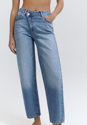 PULL&BEAR Džíny Straight Fit - blue denim