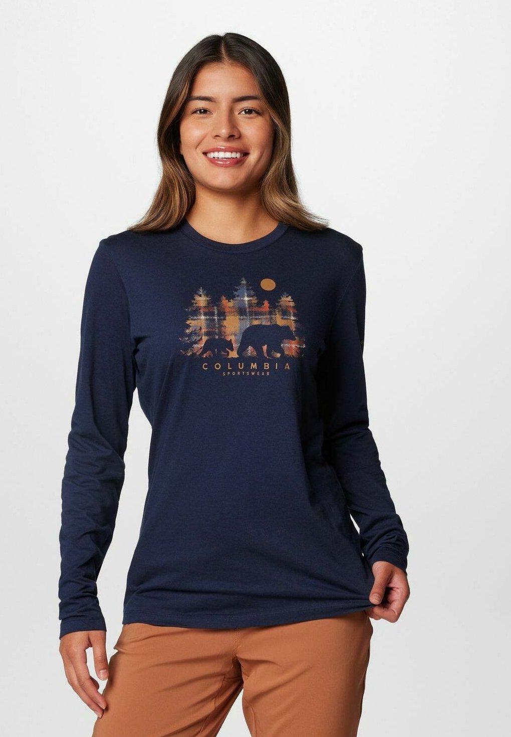 Columbia LS Maglietta a manica lunga blue collegiate navy/blu