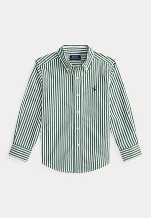 STRIPED COTTON POPLIN SHIRT - Camicia - new forest/white