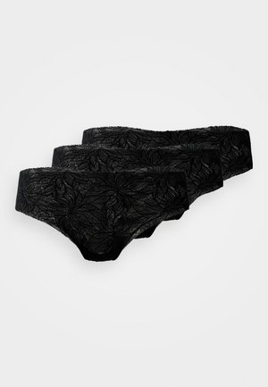 BRIEF BRAZILIAN FREE CUT 3 PACK - Briefs - black