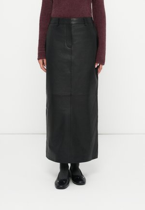SLFMIRA SKIRT - Lædernederdele - black