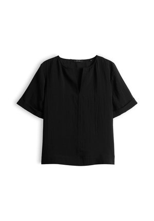 OPUS, BOXY TEXTURE FIT - Bluse - black