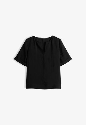 OPUS, BOXY TEXTURE FIT - Camicetta - black