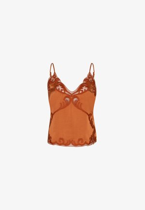 Dante6, DANTE6-LIGNE LACE CAMISOLE TOP - Débardeur - orange