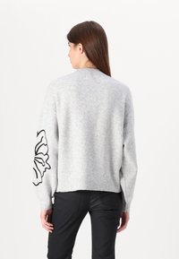 JDY JDYBINE FLOWER  - Trui - grey melange