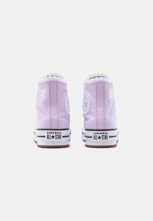 Converse CHUCK TAYLOR ALL STAR LIFT PLATFORM BUBBLE FLOWERS UNISEX - High-top trainers - lavender latte/white/black — foto 3