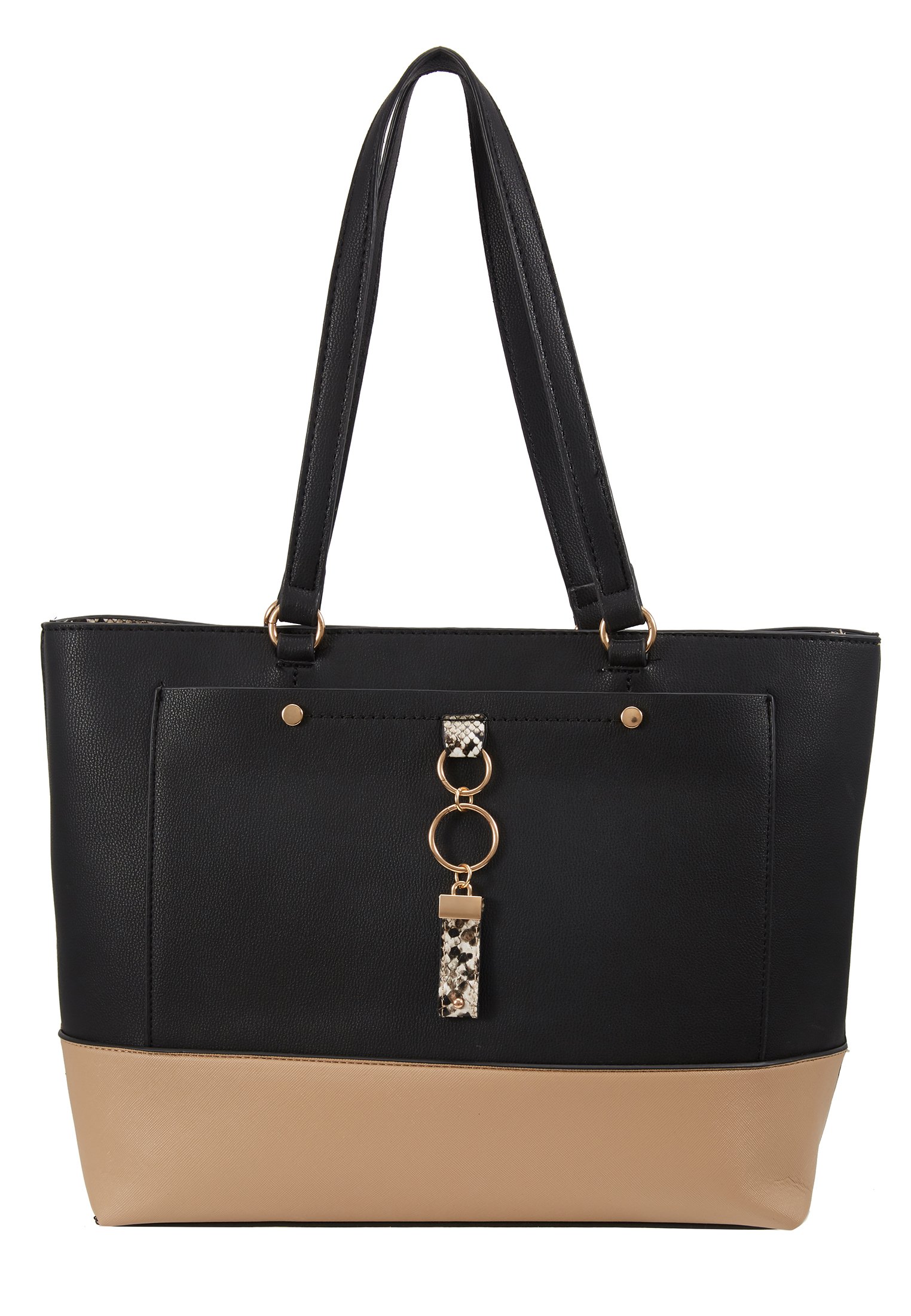 Dorothy Perkins POCKET FRONT SHOPPER Håndveske black Dorothy Perkins POCKET FRONT Håndveske black Zalando.no