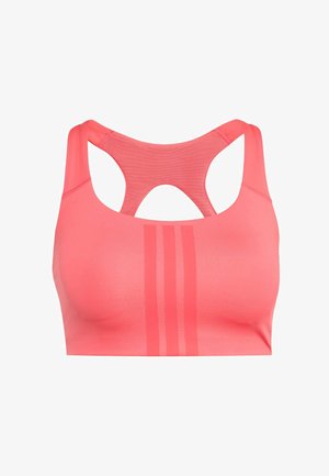 adidas Performance, OPTIMÉ WORKOUT - Medium support sports bra - pure turbo core pink