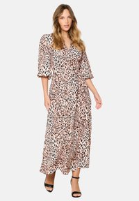 LEOPARD PRINT WRAP - Päevakleit - lt beige