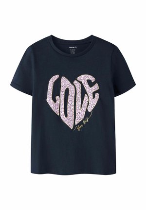 REGULAR FIT - T-shirt imprimé - navy blazer