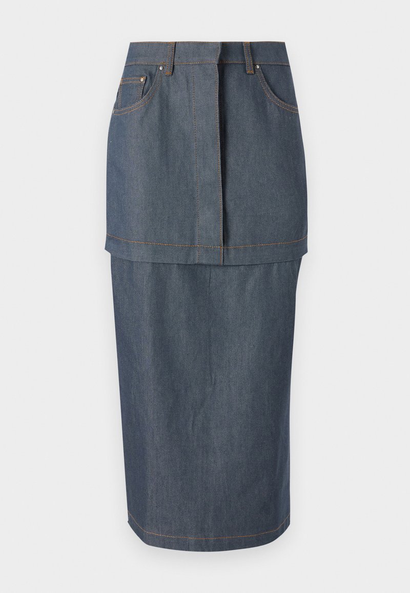 CLAUDIE PIERLOT Kokerrok blauw denim/bluedenim CLAUDIE PIERLOT Kokerrok blauw denim/bluedenim