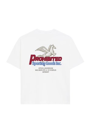 PROHIBITED, SHOWROOM TEE UNISEX - T-shirt imprimé - off-white