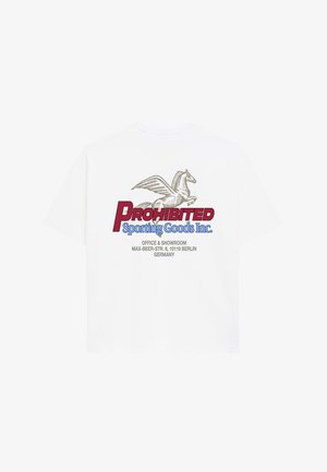 PROHIBITED, SHOWROOM TEE UNISEX - T-shirt imprimé - off-white