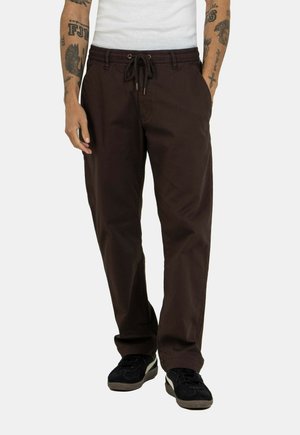 REFLEX LOOSE - Trousers - coffee