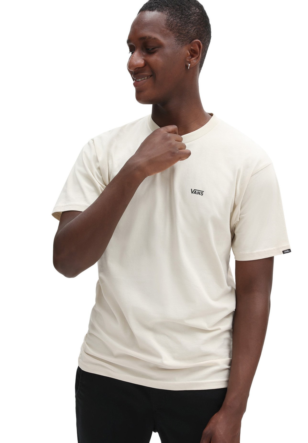 Vans Basic T-shirt - oatmeal/black 