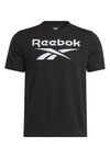 BIG STACKED LOGO TEE - Print T-shirt - black