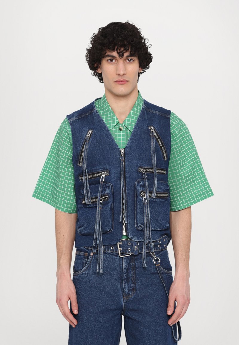 Dhruv Kapoor - VEST - Waistcoat - blue, Enlarge