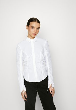 Weekday GEO BLOUSE - Πουκαμίσα με κουμπιά - white