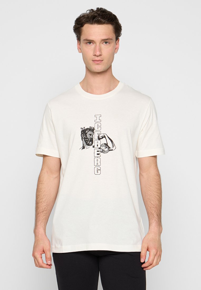 Iceberg T-shirt print crème
