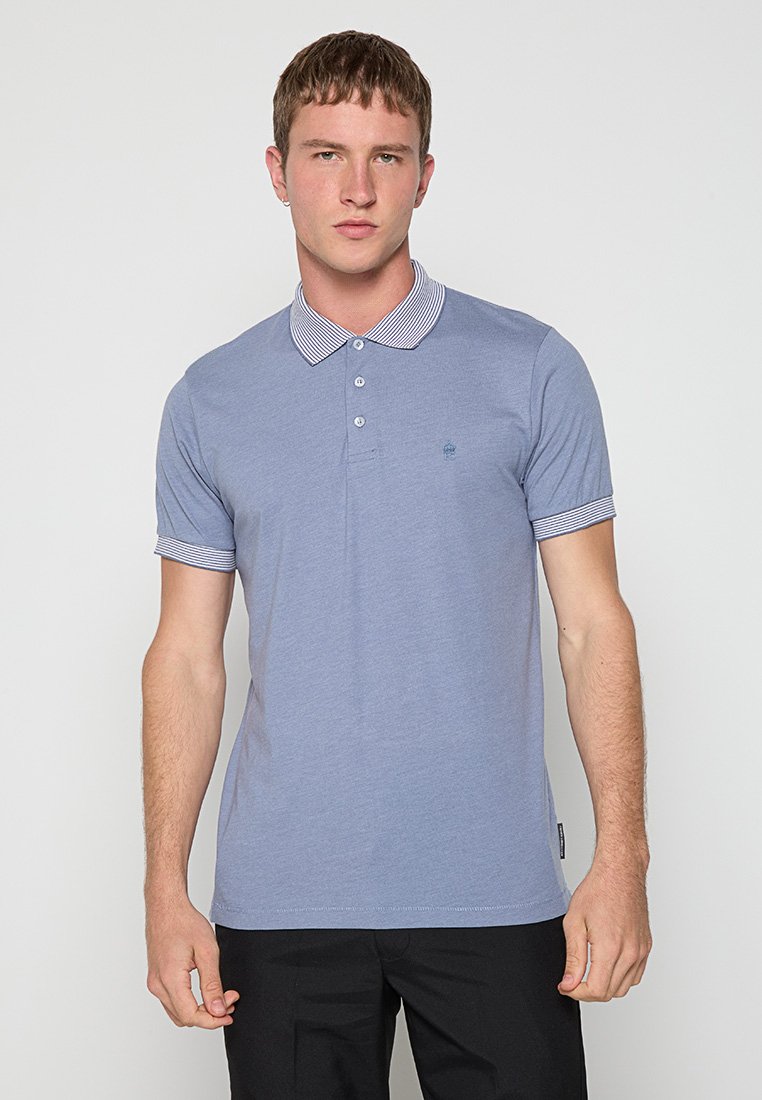 French Connection Poloshirt blauw gemêleerd French Connection Poloshirt blauw gemêleerd