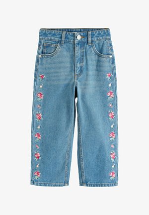 Laura Ashley, EMBROIDED DENIM JEANS - Relaxed fit jeans - blue denim
