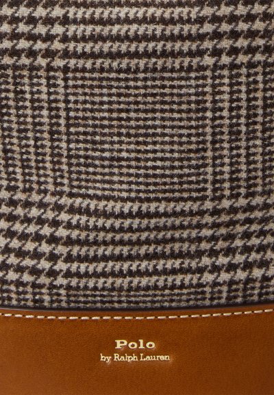 Polo Ralph Lauren PLAID SMALL BELLPORT BUCKET BAG - Ručna torba - brown