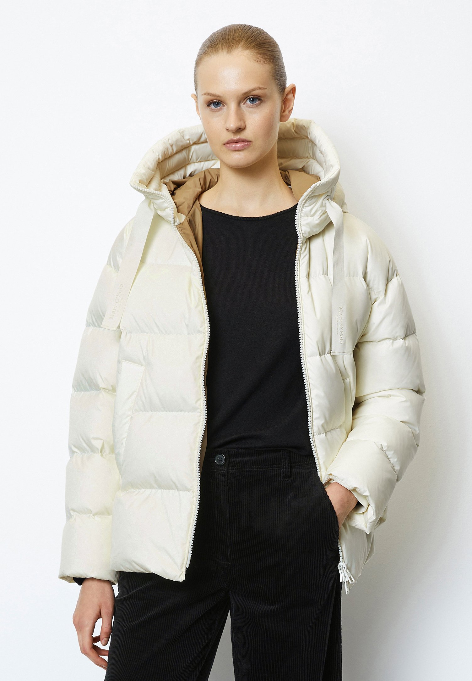 Daunenmantel Marco Polo Jacke Weiss Marc O'Polo Daunenmantel In Creme