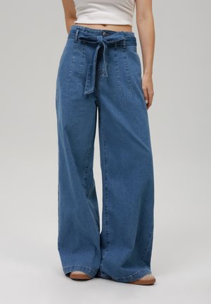 Pernera ancha - blue denim