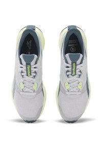 Reebok ENERGEN TECH PLUS - Chaussures de running sur route - light solid grey hoops blue f laser lime f